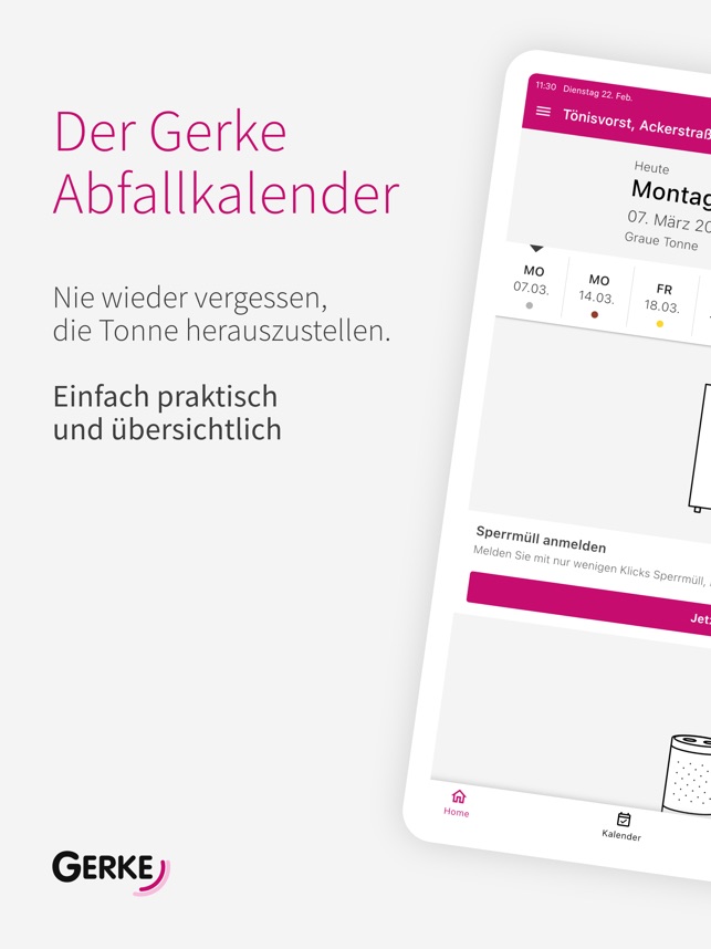 Gerke Abfallapp on the App Store