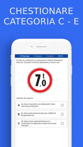 Game screenshot Chestionare auto categoria C E mod apk