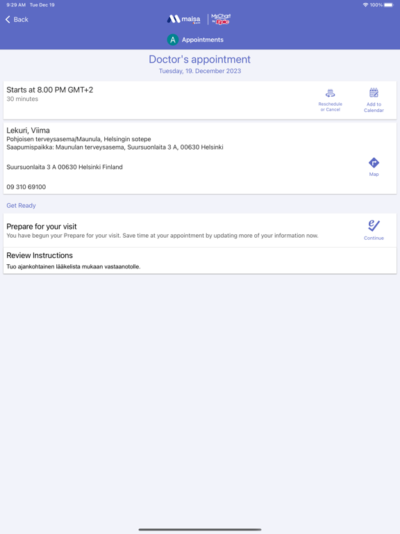 Maisa iPad screenshot 5 - Medical app