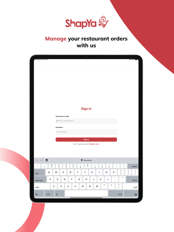 Shapya Restaurants app screenshot