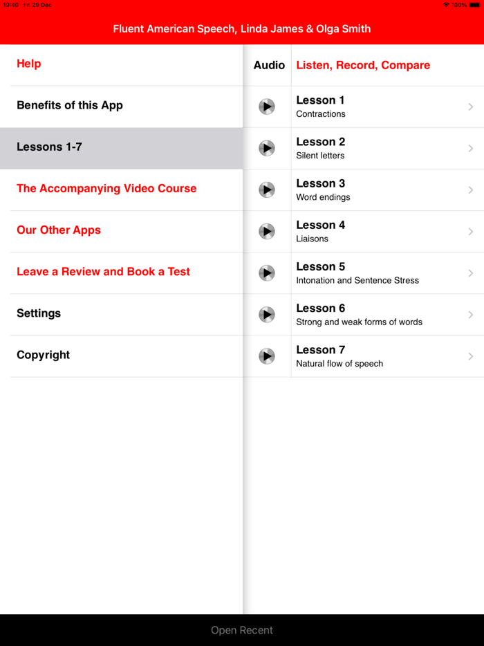 Fluent American Speech