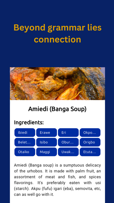 Urhobo Dictionary App Screenshot