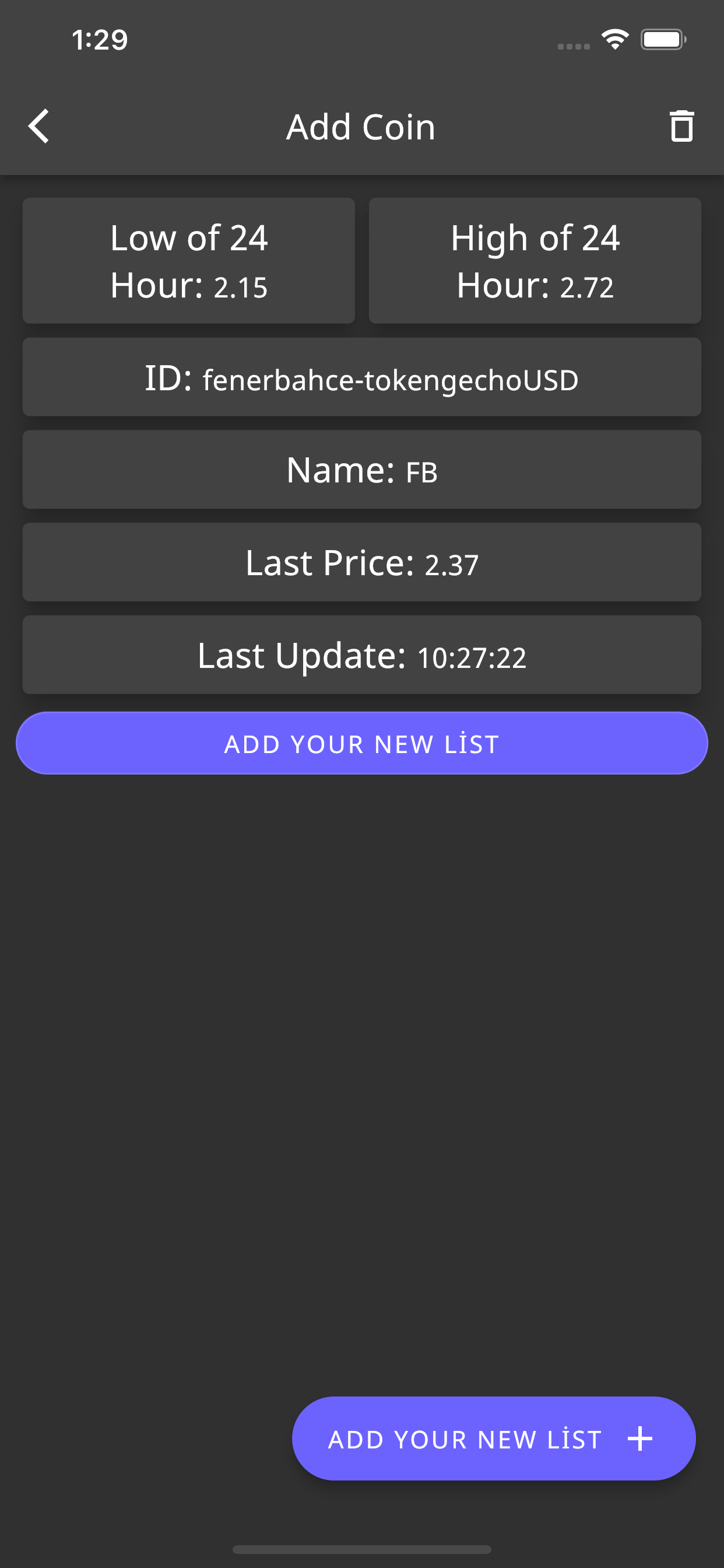 Crypto Alarm
