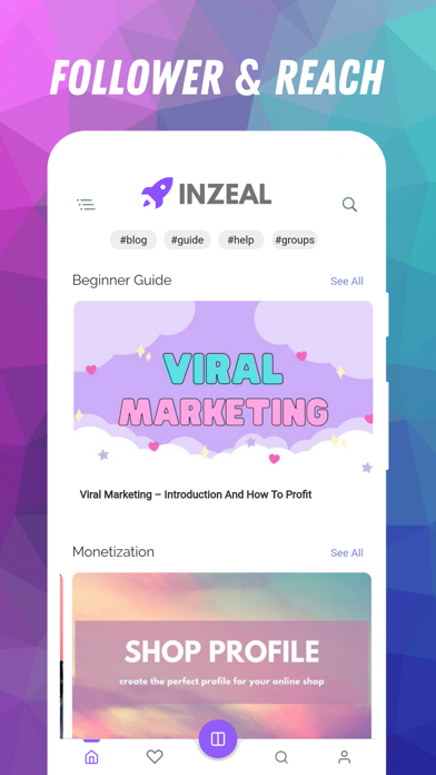 Inzeal - Grow Your Reach Screenshot