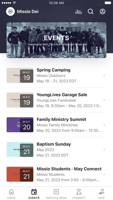 Missio Dei Church Screenshot