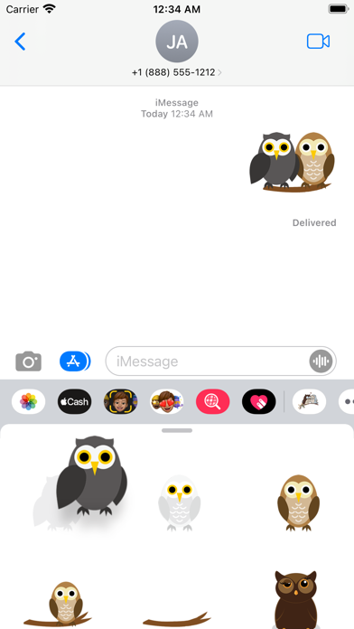 owl Cute sticker Screenshot