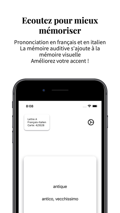 Vocabulaire Italien-Français Screenshot