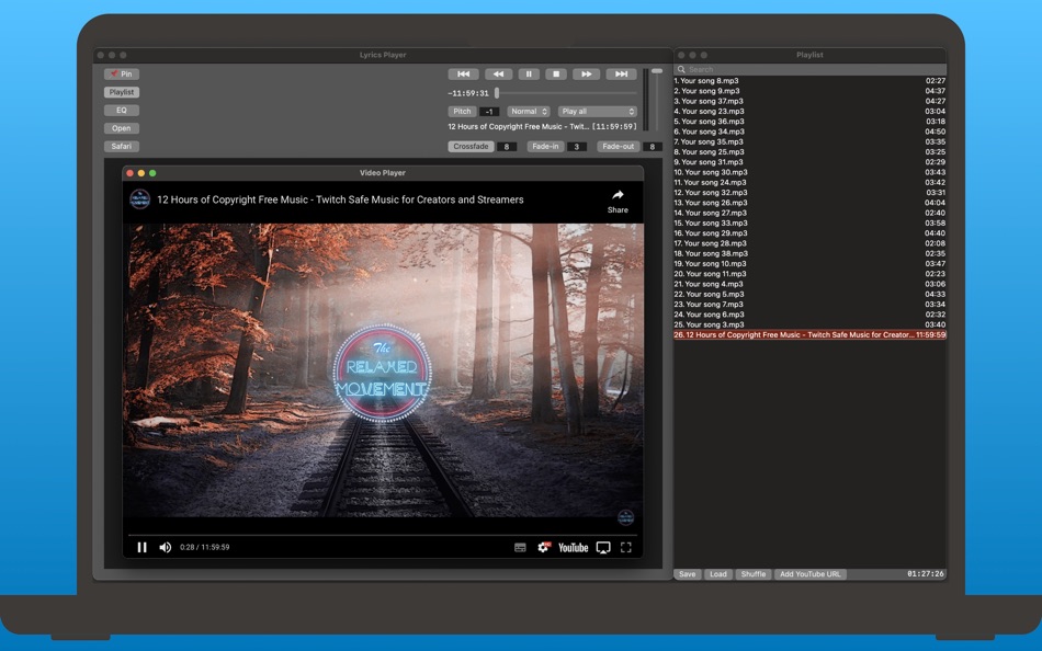 #4. Lyrics Player (macOS) Por: Andriy Pohorilko