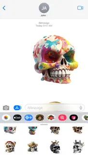 skully sticker pack iphone screenshot 1