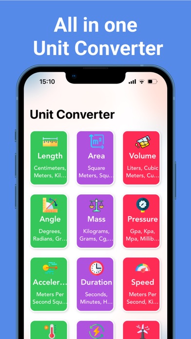 Unit conversion Convert units Screenshot