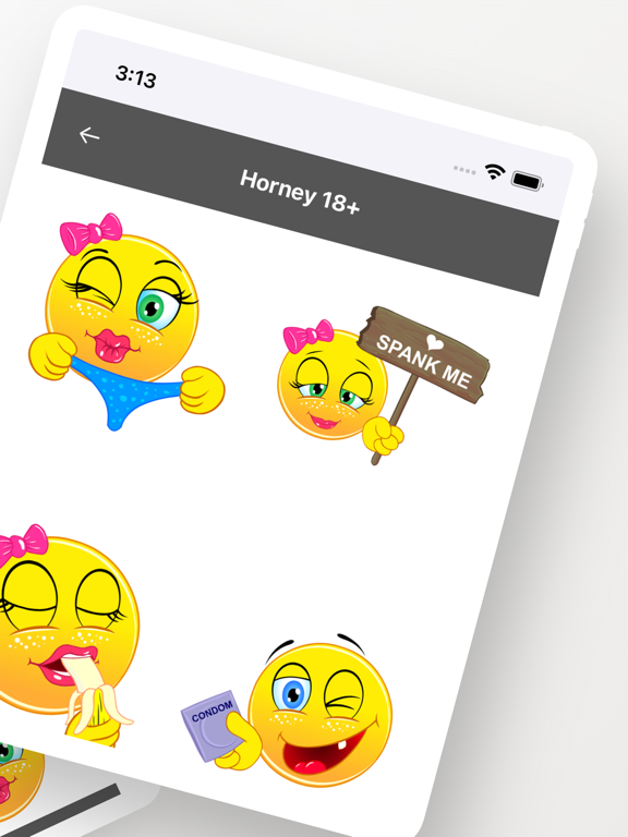 Adult Emoji Dirty Sexy Sticker screenshot 2