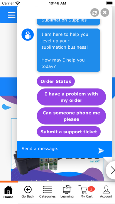 Sublimation Supplies Screenshot