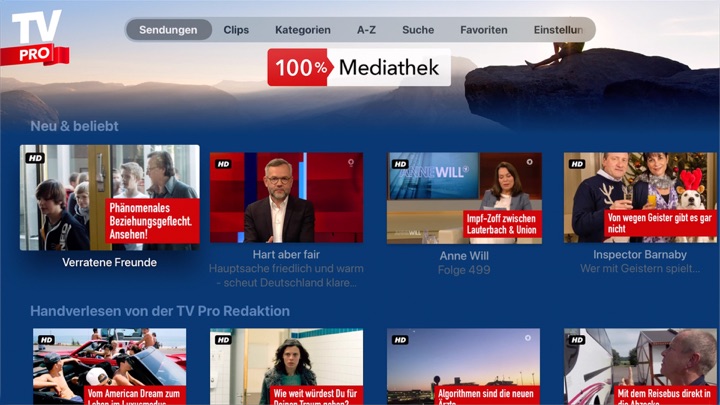 Screenshot #1 pour TV Pro Mediathek