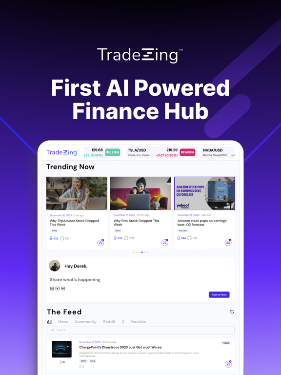 TradeZing iPad screenshot 1 - Social Networking app