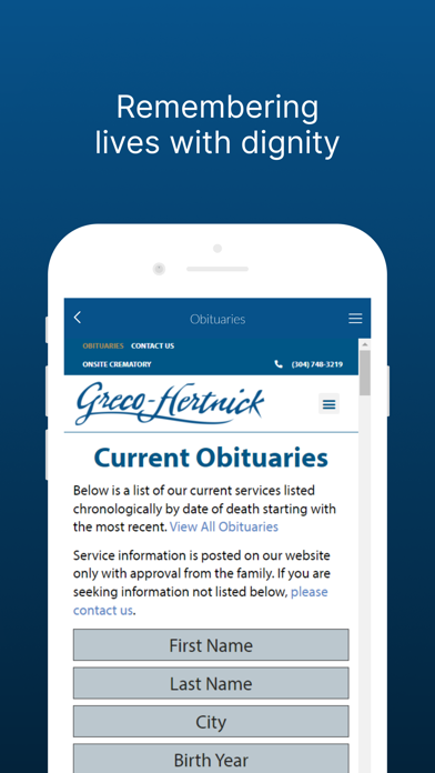 Greco Funeral Homes Screenshot