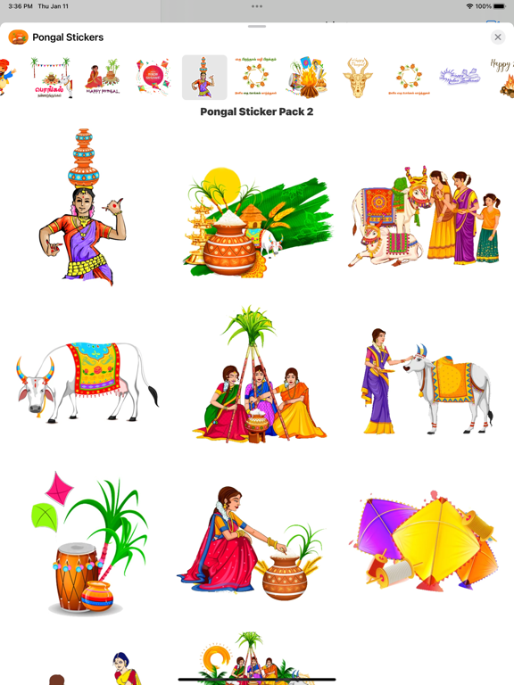 Screenshot #6 pour Pongal Animated Stickers