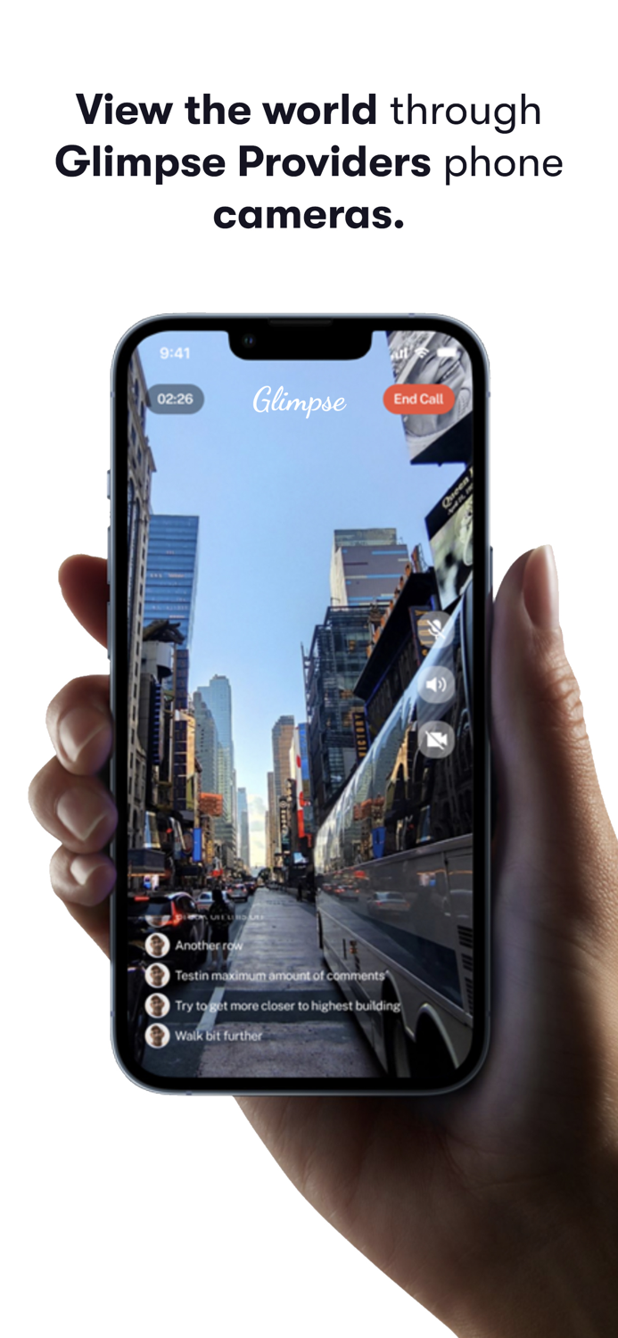 Glimpse - Request live video