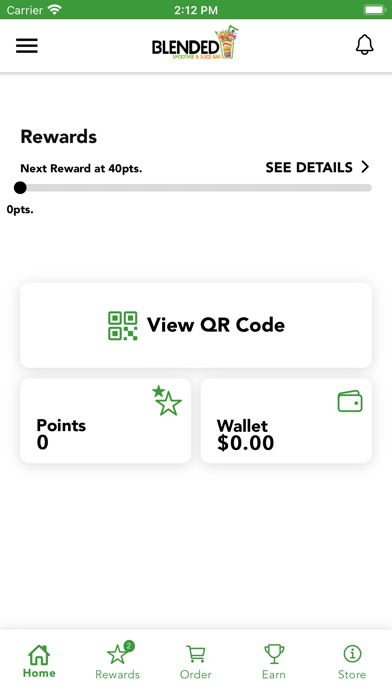Blended Smoothies Rewards Screenshot