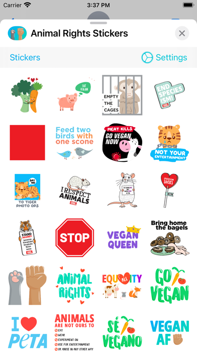 Animal Rights Stickers Screenshot 2 - AppWisp.com Animal Rights Stickers Screenshot 2 - AppWisp.com
