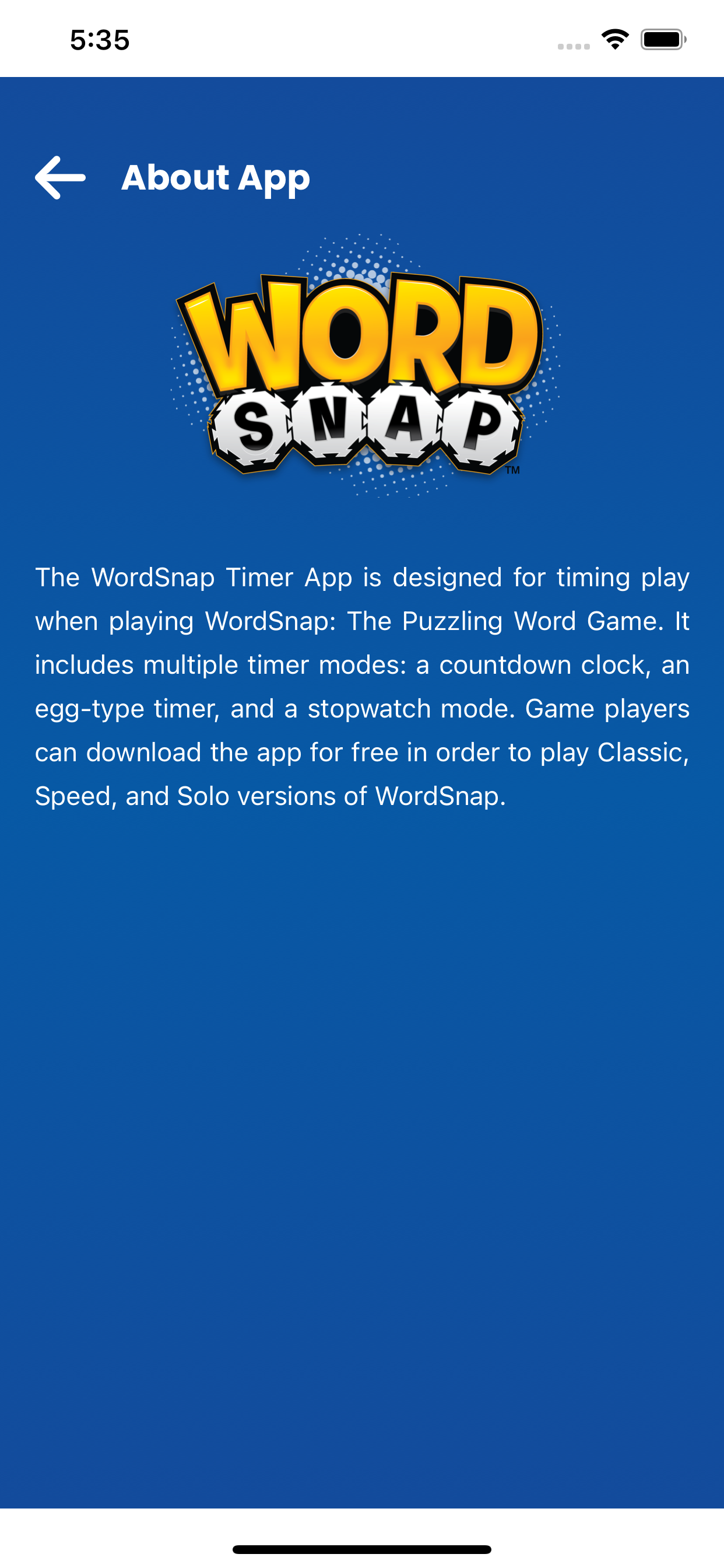 WordSnap Timer