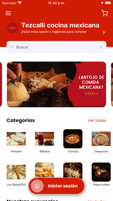 Tezcalli cocina mexicana Screenshot