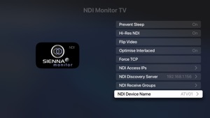NDI Monitor TV screenshot #3 for Apple TV