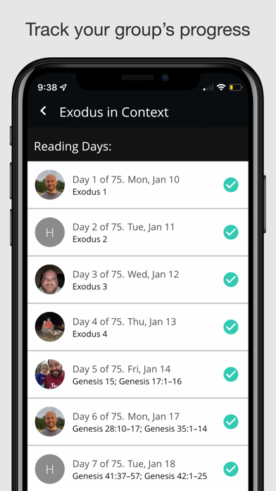 Bible Reading Groups Screenshot