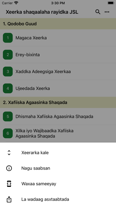 Xeerka Shaqaalaha Rayidka JSL Screenshot