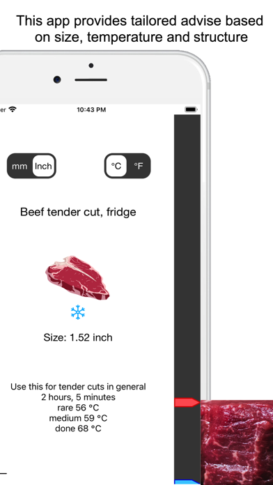 Sous Vide Timing Ruler Screenshot