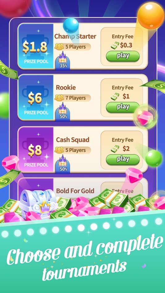 #2. Bubble Treasure: Win Real Cash (iOS) By: BILLION REAL TECHNOLOGY LIMITED