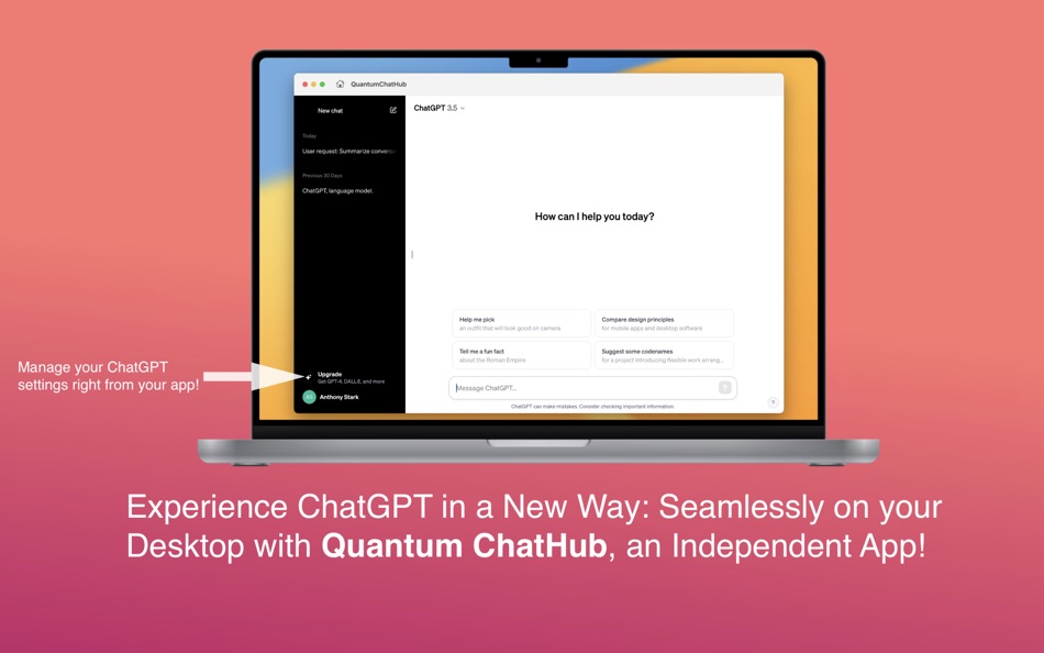 #4. Quantum ChatHub (macOS) By: Anthony Stark