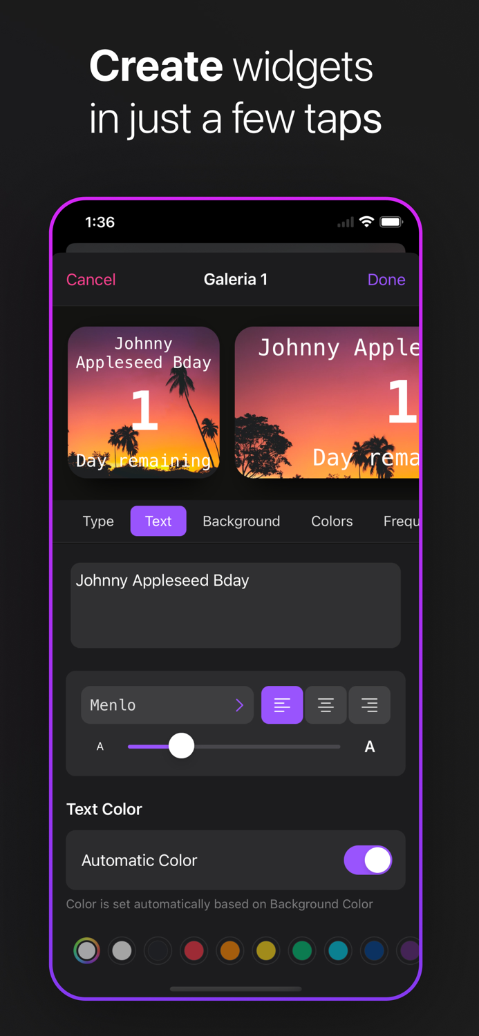 Galeria  Custom Widgets