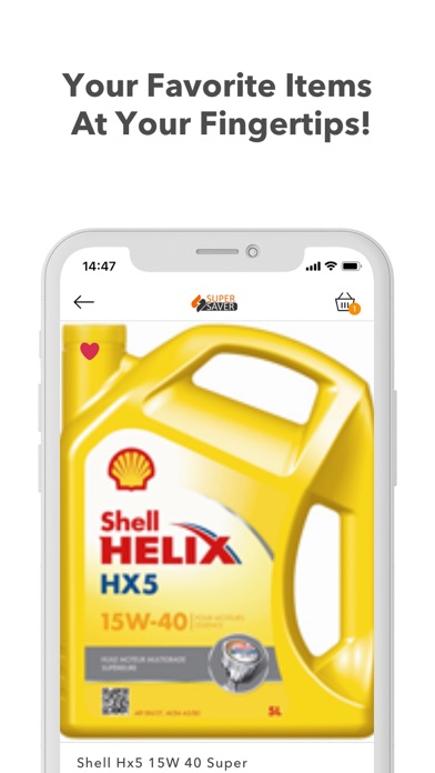 Super Saver App Screenshot
