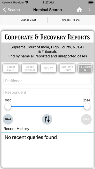 Corporate And Recovery Reports Screenshot