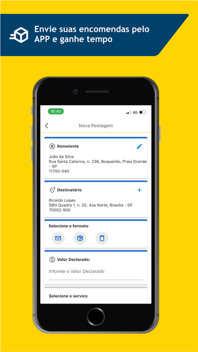 Correios Screenshot