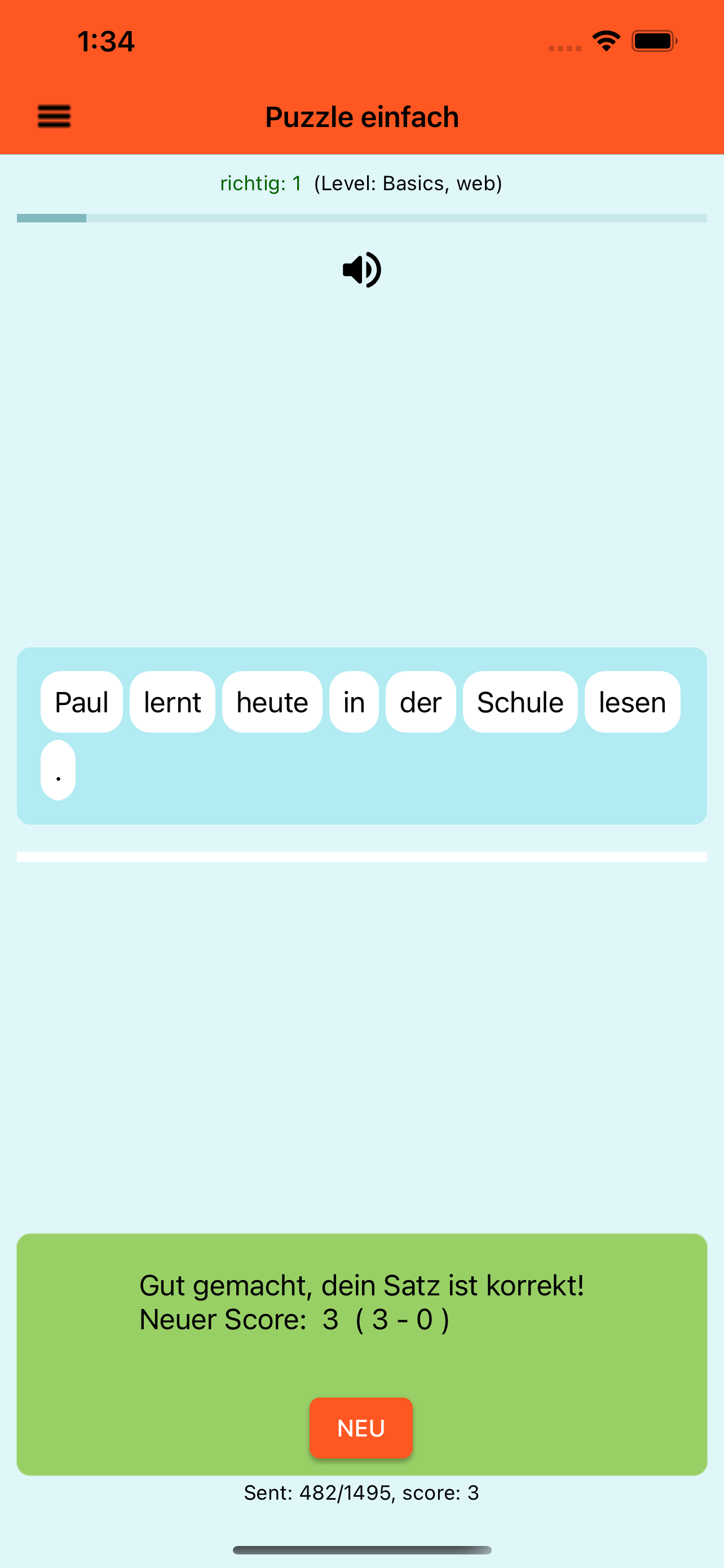 Satzpuzzle Deutsch