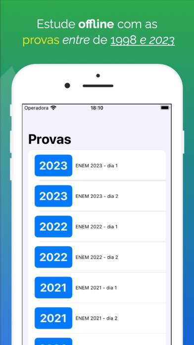 enem provas Screenshot