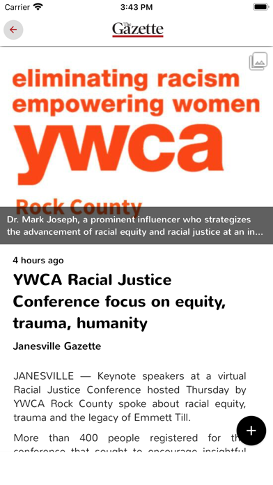 Janesville Gazette Screenshot