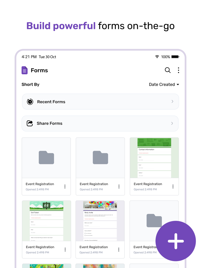 Form app for Google Forms