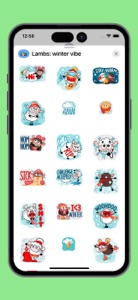 Lambs: winter vibe Stickers screenshot #1 for iPhone