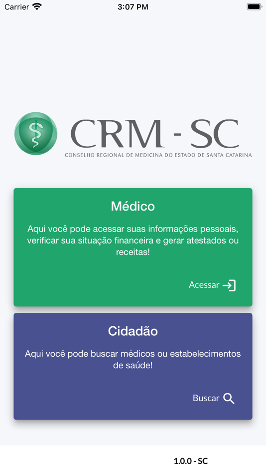 #1. Serviços CRMSC (iOS) 由: Conselho Regional de Medicina do Estado de Santa Catarina - CRM-SC