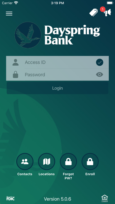 Dayspring Biz Mobile Banking Screenshot