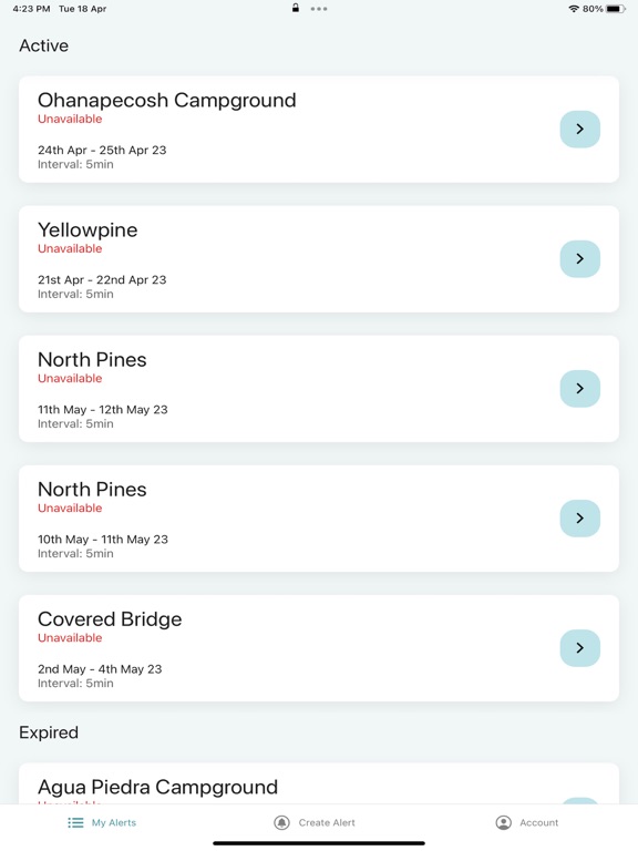 Screenshot #4 pour Campsite Monitor
