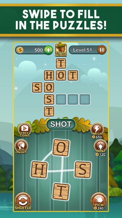 Word Nut Crossword Puzzle Game Screenshot