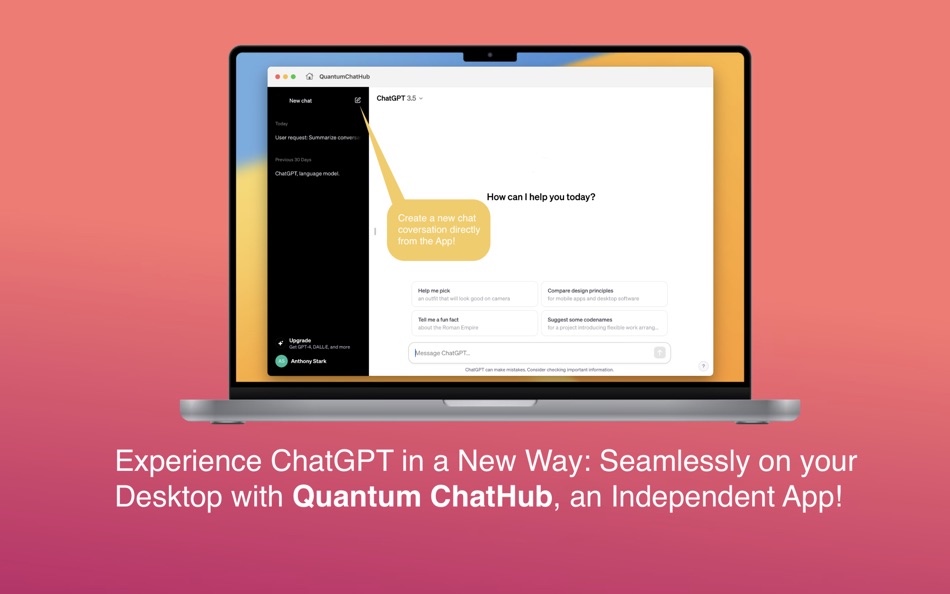 #7. Quantum ChatHub (macOS) By: Anthony Stark