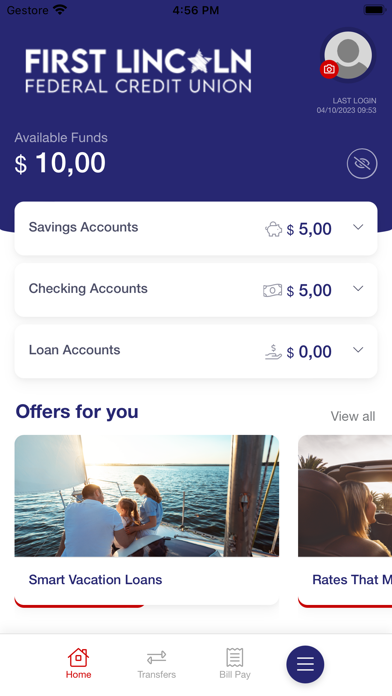 First Lincoln Mobile Banking Screenshot