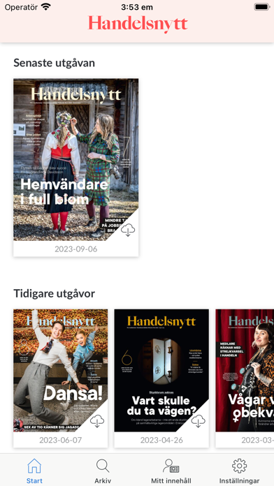 Handelsnytt Screenshot
