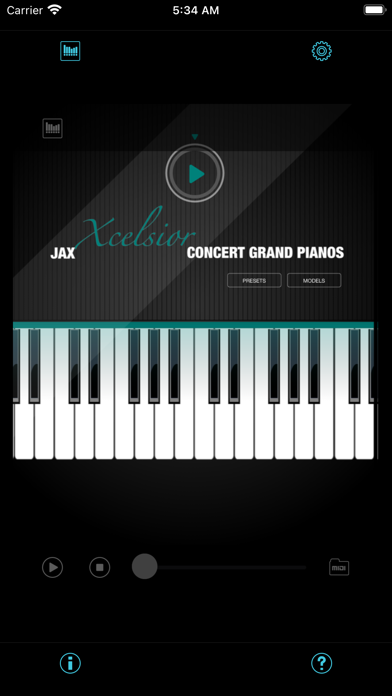 JAX Xcelsior Grand Piano Screenshot