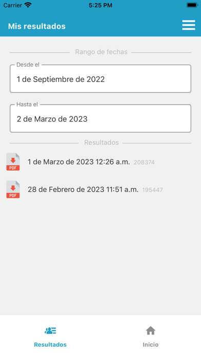 Resultados SASS Screenshot