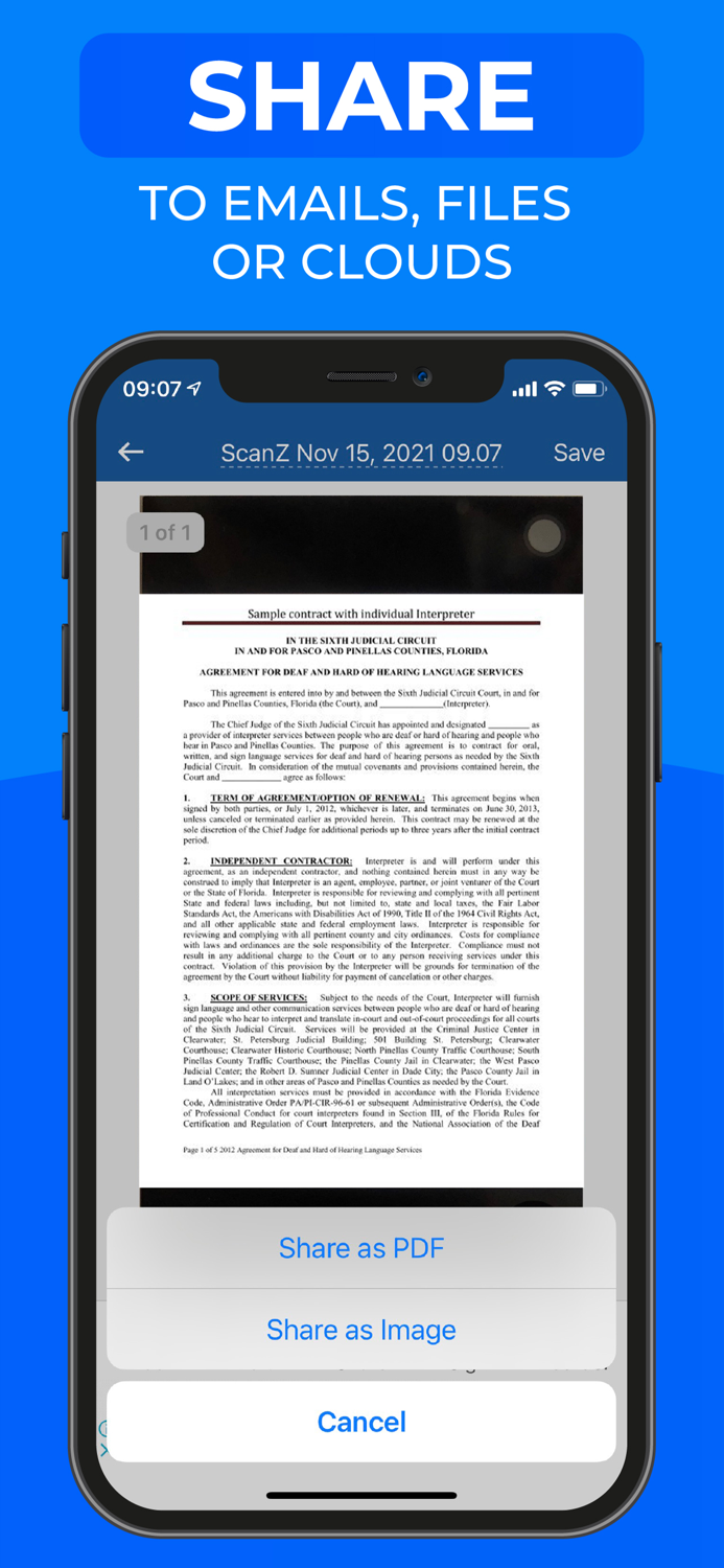 Scanner Z - Scan any documents